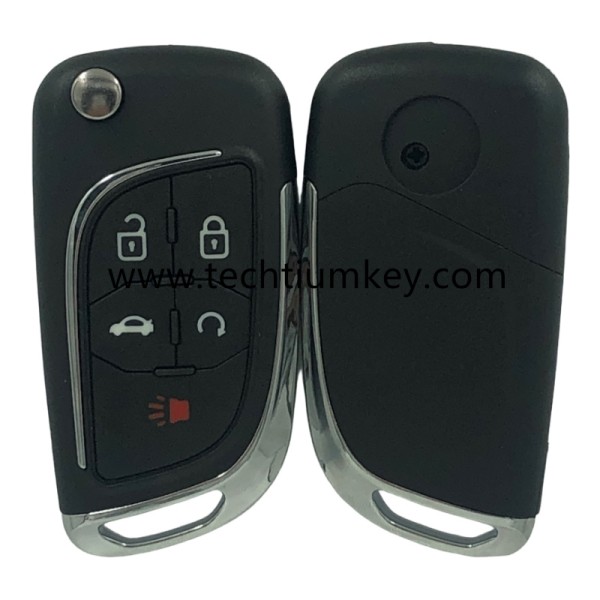 4+1-Tasten-Remote Flip Key Shell für Buick