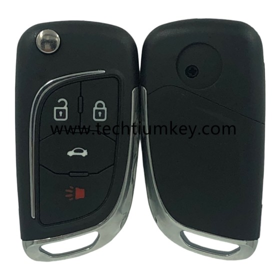 3+1-Tasten-Remote Flip Key Shell für Buick