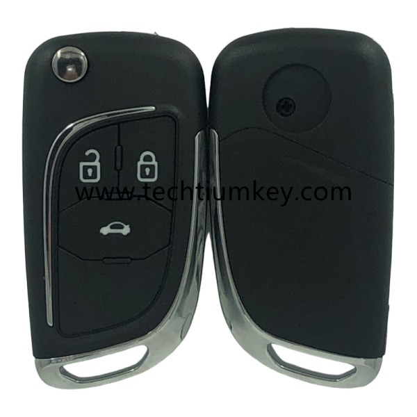 3-Tasten-Remote Flip Key Shell für Buick