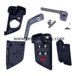 without logo 4+1-Tasten-Remote Flip Key Shell für Buick