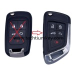 without logo 4+1-Tasten-Remote Flip Key Shell für Buick