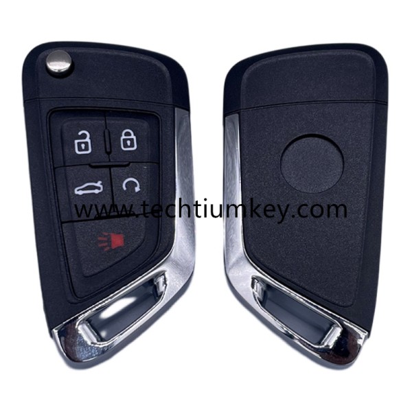 with logo 4+1 button remote flip key shell for Buick