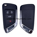without logo 3+1-Tasten-Remote Flip Key Shell für Buick
