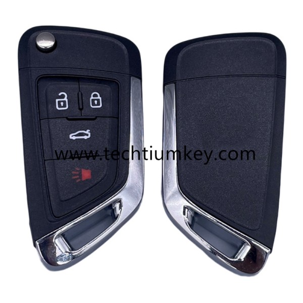 without logo 3+1-Tasten-Remote Flip Key Shell für Buick