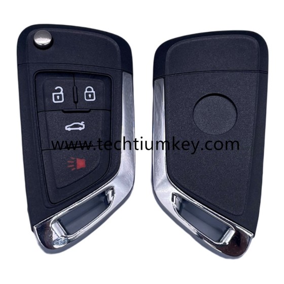 with logo 3+1 button remote flip key shell for Buick