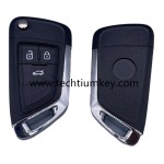 with logo 3 button remote flip key shell for Buick