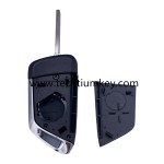 without logo 2 button remote flip key shell for Buick