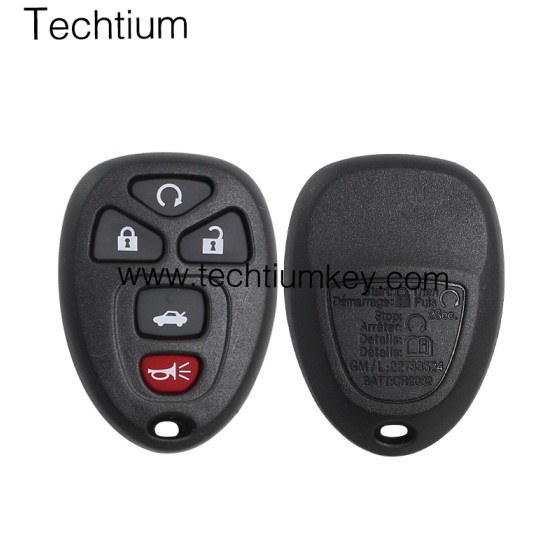 5 button remote key shell for Buick