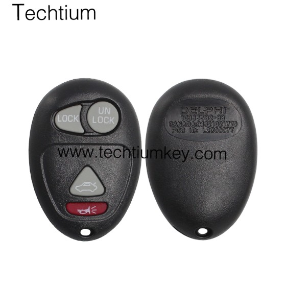 with battery place 4 button remote key shell for Buick