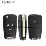 4 button remote flip key shell for Buick