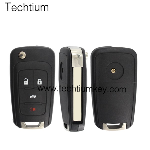 4 button remote flip key shell for Buick