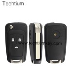 3 button remote flip key shell for Buick