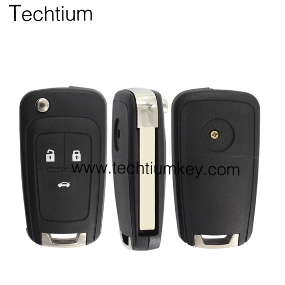 3 button remote flip key shell for Buick