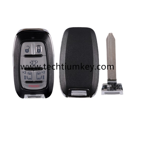5+1 button remote key shell for Chrysler