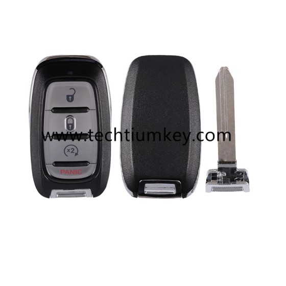 3+1 button remote key shell for Chrysler