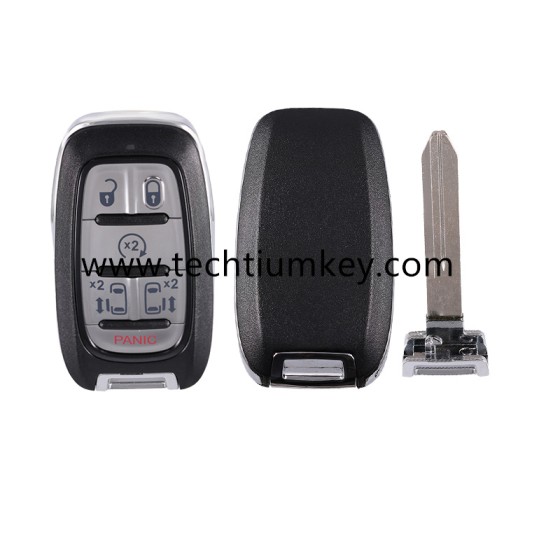 6+1 button remote key shell for Chrysler