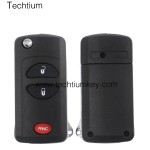 2+1 button remote flip key shell for Chrysler Dodge Jeep 1998 - 2004 Cherokee Grand Cherokee