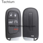 NO Battery clamp 4+1 button remote key shell for Chrysler,Dodge,Jeeep,RAM