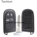 NO Battery clamp 4 button remote key shell for Chrysler,Dodge,Jeeep,RAM