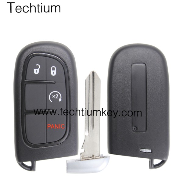 NO Battery clamp 3+1 button remote key shell for Chrysler,Dodge,Jeeep,RAM