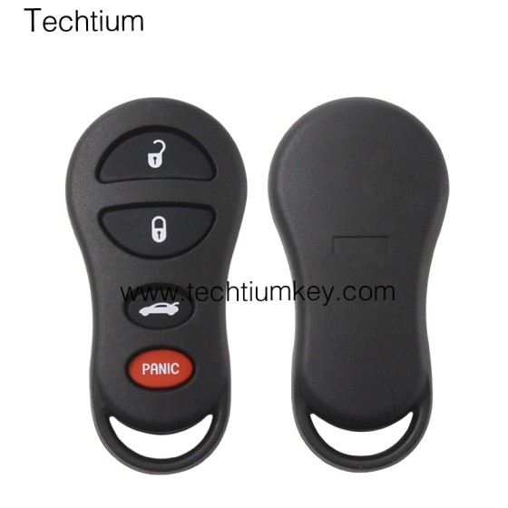 3+1 button remote key shell for Chrysler