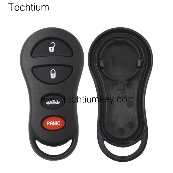 3+1 button remote key shell for Chrysler