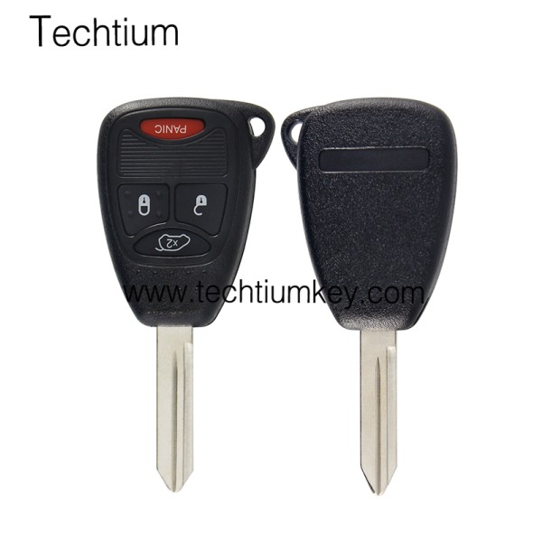 DODGE Logo with battery clamp 3+1 Tasten Remote Key Shell für Chrysler