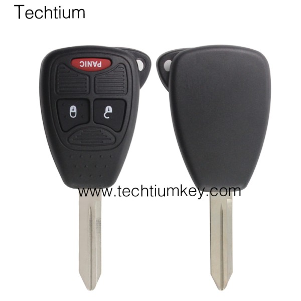 with battery clamp 2+1 button remote key shell for Chrysler
