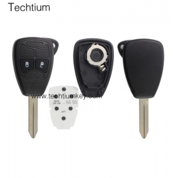 with battery clamp 2 button remote key shell for Chrysler