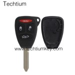 No battery clamp 3+1 button remote key shell for Chrysler