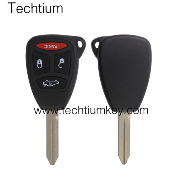 No battery clamp 3+1 button remote key shell for Chrysler