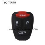 No battery clamp 3+1 button remote key shell for Chrysler