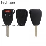 No battery clamp 2+1 button remote key shell for Chrysler