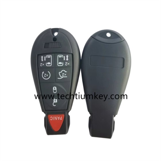with DODGE LOGO 6+1 button remote key shell for Chrysler/Dodge/Jeep