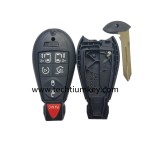with DODGE LOGO 6+1 button remote key shell for Chrysler/Dodge/Jeep