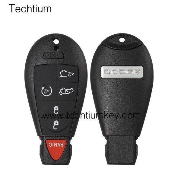 with DODGE LOGO 5+1 Tasten Remote Key Shell für Chrysler/Dodge/Jeep