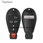 with Chrysler LOGO 5+1 button remote key shell for Chrysler/Dodge/Jeep