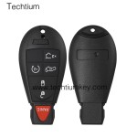 with JEEP LOGO 5+1 button remote key shell for Chrysler/Dodge/Jeep