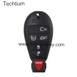 NO LOGO 5+1 button remote key shell for Chrysler/Dodge/Jeep