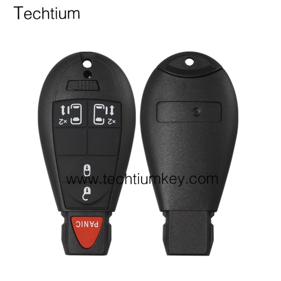 with JEEP LOGO 4+1 button remote key shell for Chrysler/Dodge/Jeep