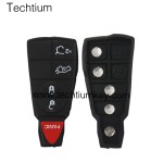NO LOGO 4+1 button remote key shell for Chrysler/Dodge/Jeep