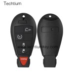 with DODGE LOGO 4+1 Tasten Remote Key Shell für Chrysler/Dodge/Jeep