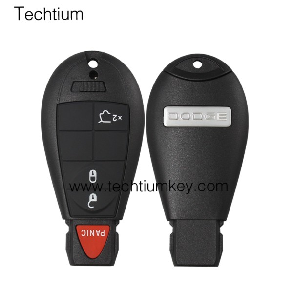 with DODGE LOGO 3+1 Tasten Remote Key Shell für Chrysler/Dodge/Jeep