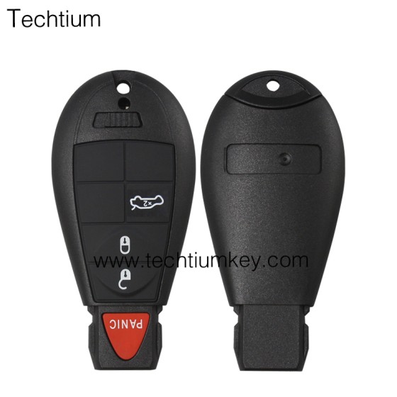 with JEEP LOGO 3+1 button remote key shell for Chrysler/Dodge/Jeep