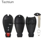 NO LOGO 3+1 Tasten Remote Key Shell für Chrysler/Dodge/Jeep