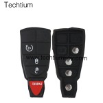 NO LOGO 3+1 button remote key shell for Chrysler/Dodge/Jeep