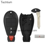 with Chrysler LOGO 2+1 Tasten Remote Key Shell für Chrysler/Dodge/Jeep