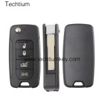 433Mhz MQB48 chip 2ADFTFI5AM433TX 4  button remote key for 2015 - 2019 Jeep Renegade Fiat 500X