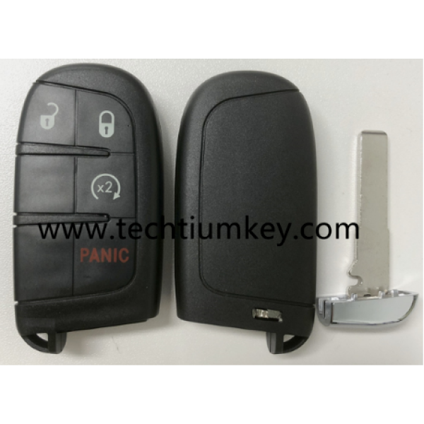 433Mhz 4A chip FCC:M3N-40821302 3+1  button remote key for 2015-2021 Jeep Renegade