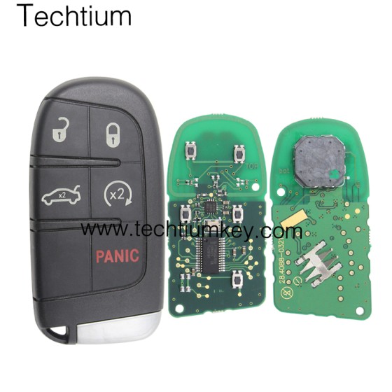 433Mhz 46 chip FCC:M3N40821302 keyless 4+1 button remote key for Chrysler 2011-2017, Dodge 2011-2017